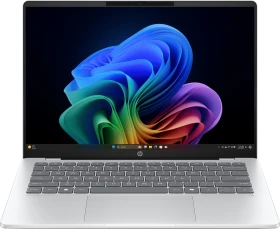 HP OmniBook 5 AI 14-he0354ng, Glacier Silver, Snapdragon X - X1-26-100, 16GB RAM, 512GB SSD, DE
