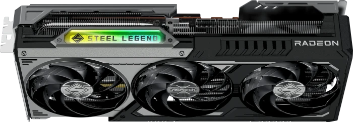 ASRock Radeon RX 9070 GRE Steel Legend Dark 12GB OC, RX9070GRE SLD 12GO, 12GB GDDR6, HDMI, 3x DP