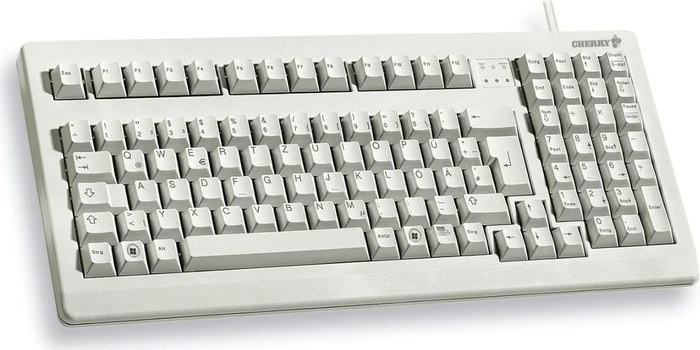 Cherry G80-1800 hellgrau, MX BLACK, PS/2 & USB, DE