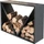 Westmann Kaminholzregal 114.5x35x80cm schwarz (WMLG983L)
