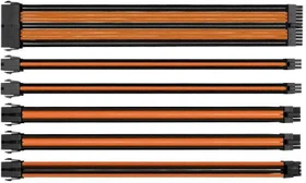Thermaltake TtMod Sleeve Cable Verlängerung 30cm, schwarz/orange (AC-036-CN1NAN-A1)
