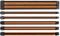 Thermaltake TtMod Sleeve Cable Verlängerung 30cm, schwarz/orange Vorschaubild