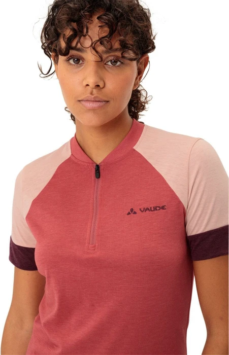 Vaude Altissimo Q-Zip Trikot kurzarm brick (Damen)