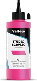 Vallejo Studio Acrylic fluorescent red pink, 200ml