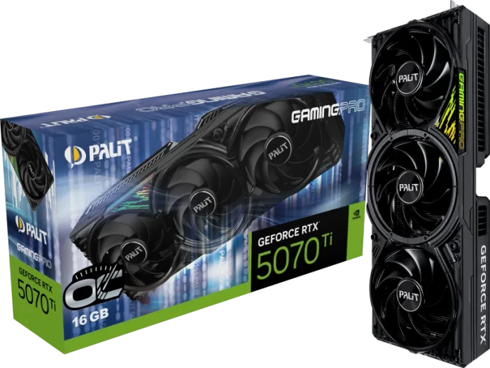 Palit GeForce RTX 5070 Ti GamingPro OC, 16GB GDDR7, HDMI, 3x DP