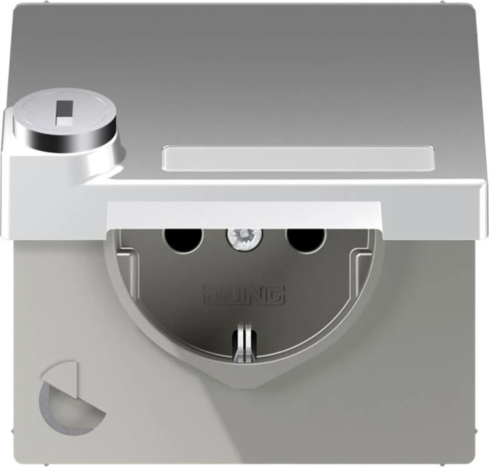 Jung Serie LS Steckdose Metallausführung 16A 250V, aluminium