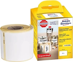 Avery-Zweckform Hochleistungsetiketten kompatibel zu Dymo 1933086, 104x159mm, weiß, 1er-Pack (200 Etiketten)