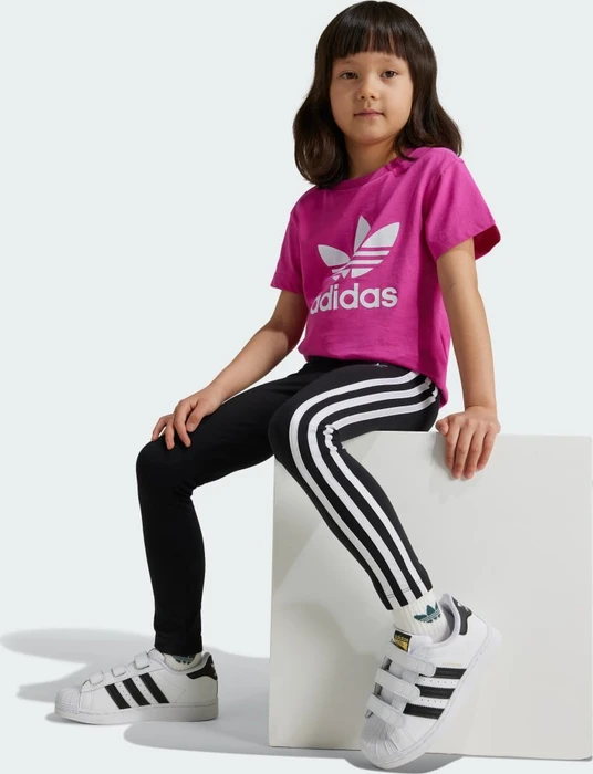 adidas Adicolor Trefoil T-Shirt kurzarm semi lucid fuchsia (Junior)