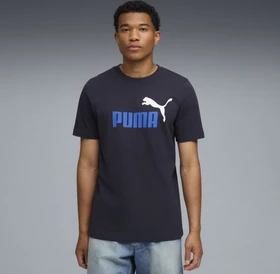 Puma Essentials 2 Colour No. 1 Logo T-Shirt kurzarm new navy (Herren)