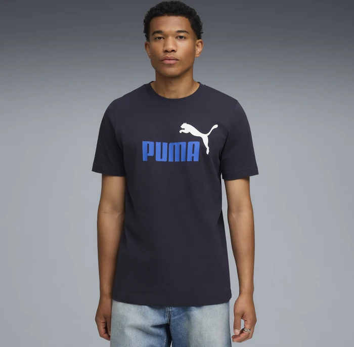 Puma Essentials 2 Colour No. 1 Logo T-Shirt kurzarm new navy (Herren)