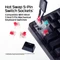 HP HyperX Origins 2 Pro 65, transparent/schwarz, LEDs RGB, HyperX RED, USB, US Vorschaubild