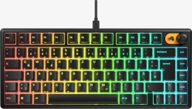 Glorious GMBK 75%, schwarz, LEDs RGB, USB, DE