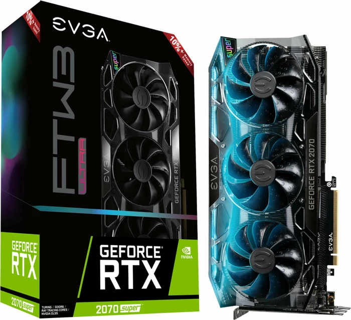 EVGA GeForce RTX 2070 SUPER FTW3 Ultra+, 8GB GDDR6, HDMI, USB-C, 3x DP