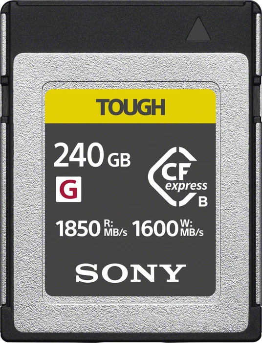 Sony TOUGH CEB-G Series R1850/W1600 CFexpress 2.0 Type B 240GB