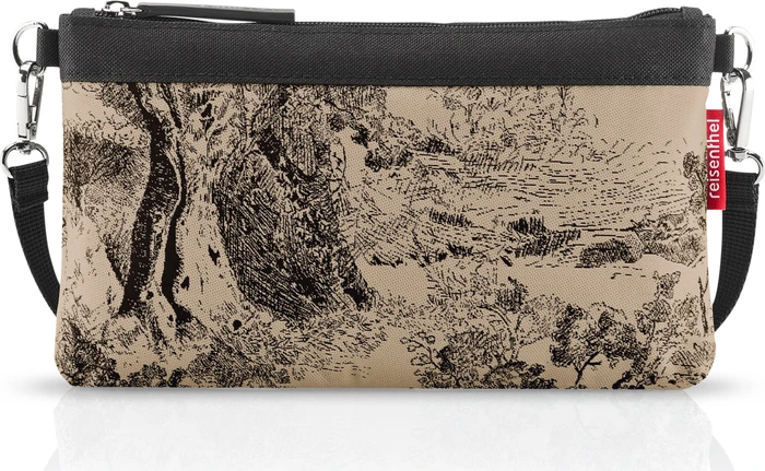 Reisenthel mini pouch Schultertasche jacquard brown