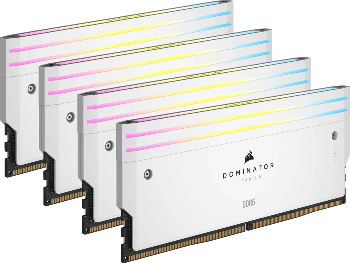 Corsair Dominator Titanium RGB weiß UDIMM 64GB Kit, DDR5-6000, CL36-36-36-76