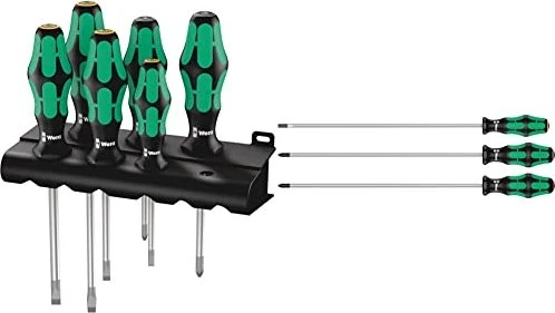 Wera Kraftform Plus Serie 300 334/355/6 Schraubendrehersatz, 6-tlg.