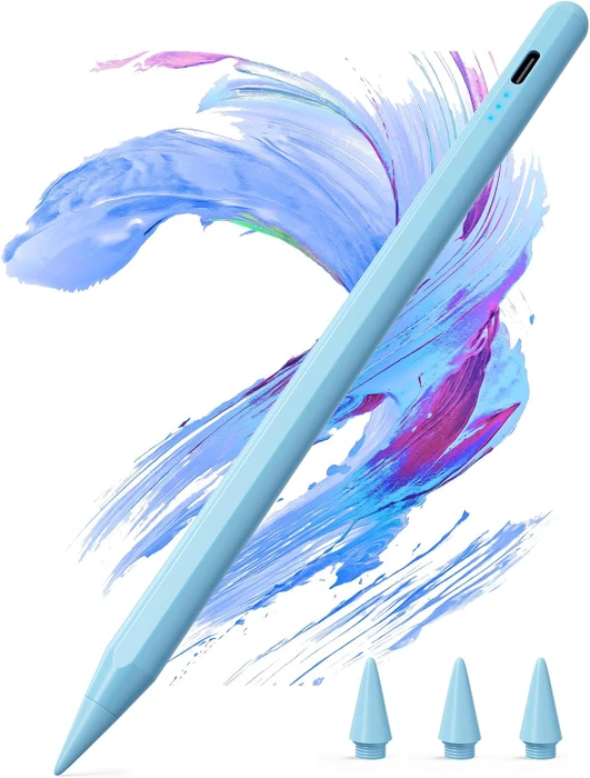 Kingone Stylus Pen Stift für iPad 2018-2026, blau, USB-C