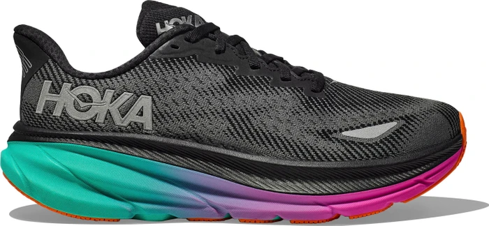 Hoka Clifton 9 Gore-Tex black/electric aqua (Damen)
