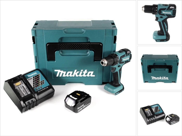 Makita DDF459RT1J Akku-Bohrschrauber inkl. MAKPAC + Akku 5.0Ah
