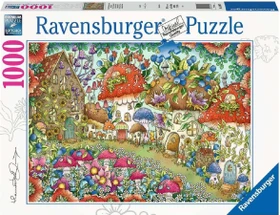 Ravensburger Puzzle Niedliche Pilzhäuschen in der Blumenwiese