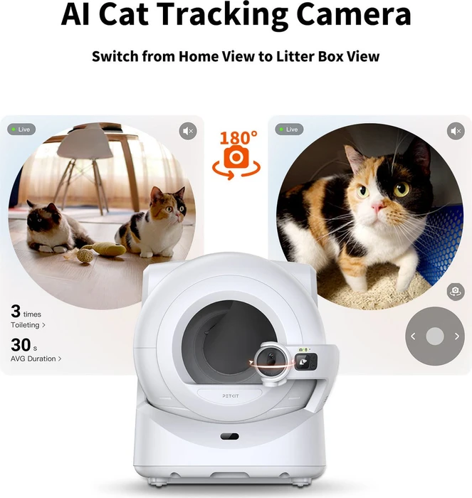 Petkit Purobot Ultra Katzentoilette, selbstreinigend, weiß, 14.6kg