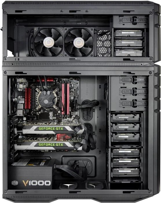 Cooler Master HAF935 schwarz, Acrylfenster