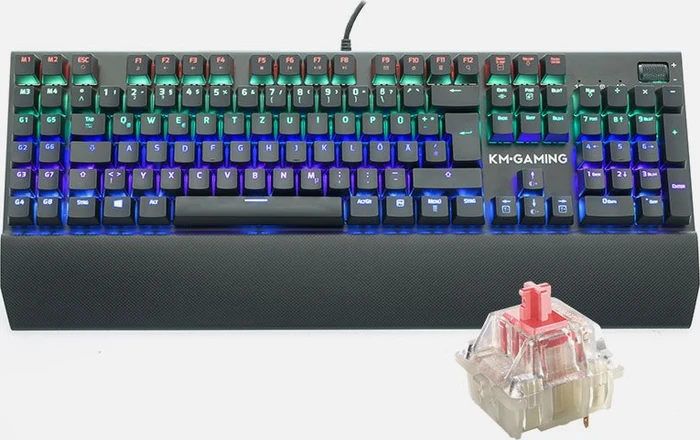 KM-Gaming K-GK2 Pro, LEDs RGB, MX SILENT RGB RED, USB, DE