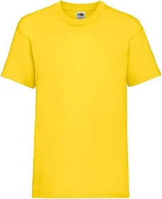 Fruit Of The Loom Valueweight T-Shirt kurzarm gelb (Junior)