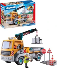 playmobil Action Heroes Baustellen-LKW mit Kran
