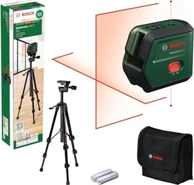 Bosch DIY UniversalLevel 2 Batterie-Kreuzlaser inkl. Tasche
