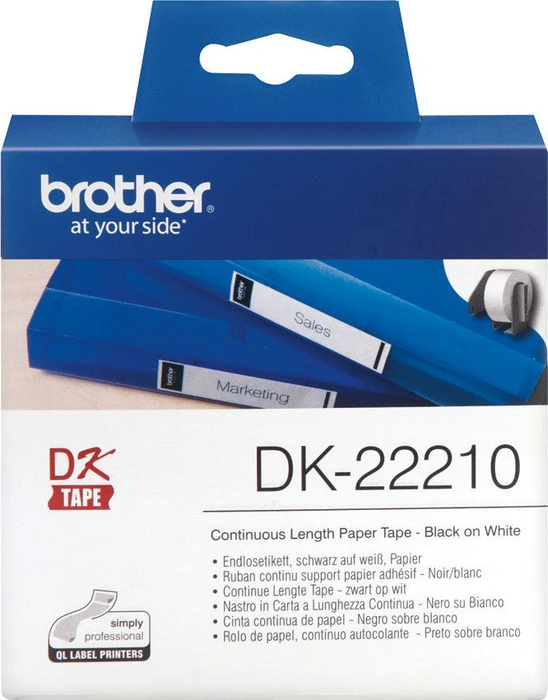 BROTHER DK-22210 Endlosetiketten, 29mm, 30.48m Endlosrolle
