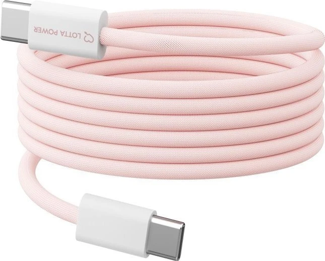 Lotta Power Magnetisches USB-C Kabel 100W rosé