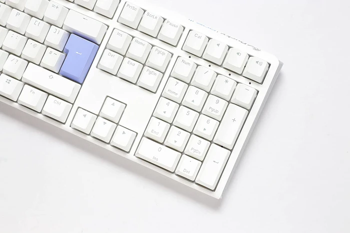 Ducky One 3 PBT, LEDs RGB, Pure White, MX RGB BLACK, USB, UK