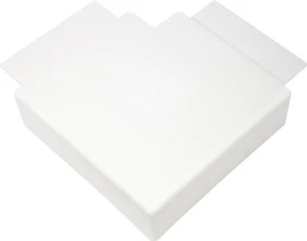Hager Flachwinkel schnittkaschierend halogenfrei zu LF/LFF 40x110mm verkehrsweiß