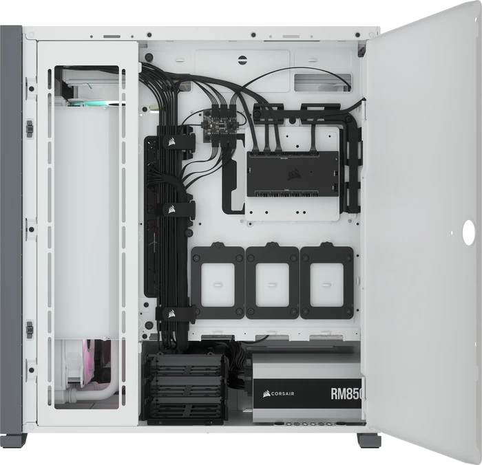 Corsair iCue 7000X RGB, weiß, Glasfenster
