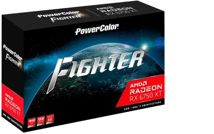 PowerColor Fighter Radeon RX 6750 XT, 12GB GDDR6, HDMI, 3x DP