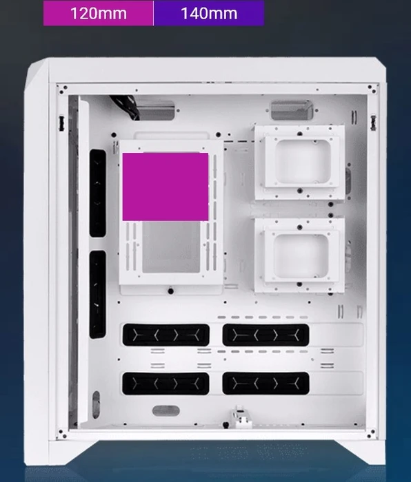 Thermaltake CTE C700 Air Snow, weiß, Glasfenster