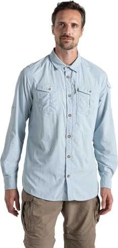 Craghoppers NosiLife Adventure III Hemd langarm niagara blue (Herren)