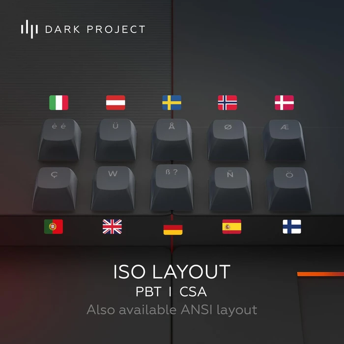 Dark Project ALU87A Midnight Gaming Keyboard, blau/schwarz, LEDs RGB, g3ms Zircon Speed, USB, DE