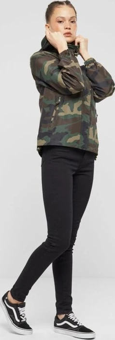 Brandit Windbreaker Summer Frontzip Jacke woodland (Damen)