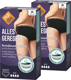 NurDie Alles geregelt Panty stark schwarz, 2 Stück (verschiedene Größen)