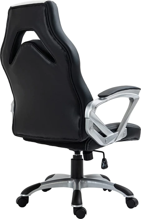 CLP Foxton Kunstleder Gamingstuhl, schwarz/weiß