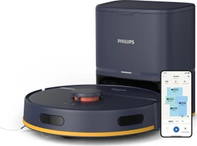 Philips XU2100/10 HomeRun 2000 Series Saug-/Wischroboter mitternachtsblau inkl. Absaugstation