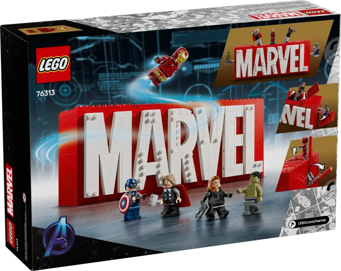 LEGO Marvel Super Heroes Spielset - MARVEL Logo & Minifiguren