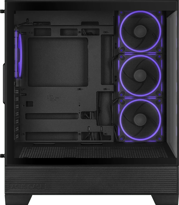 ASUS A31 Plus TG ARGB Black, Glasfenster