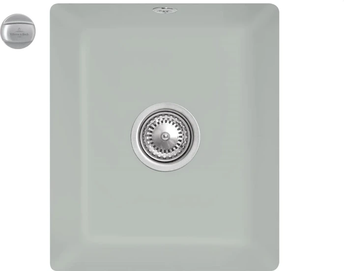Villeroy & Boch Subway 45 XU Unterbau Becken mittig mit Ablauffernbedienung fossil