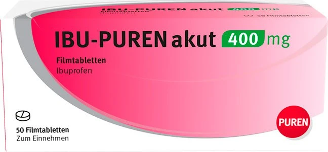 Ibu-PUREN akut 400mg Filmtabletten, 50 Stück