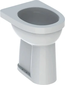 Geberit Renova Comfort Stand-WC Flachspüler, erhöht, Höhe 49cm, Abgang vertikal weiß