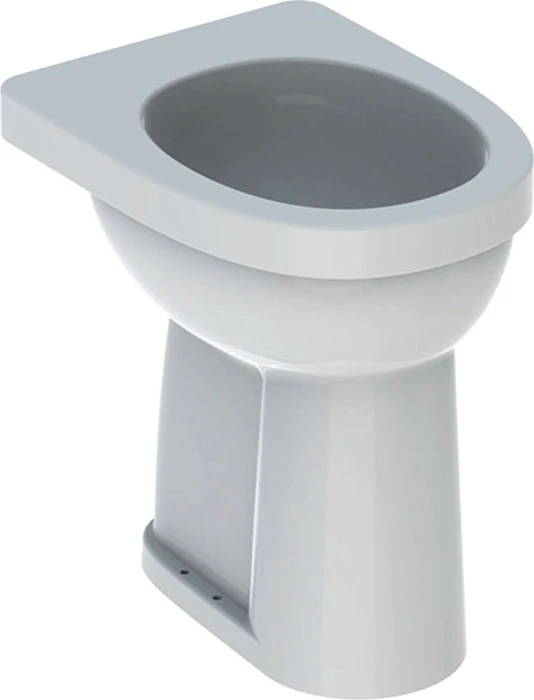 Geberit Renova Comfort Stand-WC Flachspüler, erhöht, Höhe 49cm, Abgang vertikal weiß